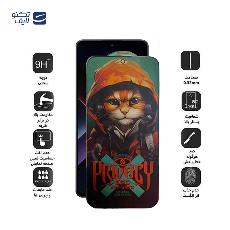 gallery-محافظ صفحه نمایش حریم شخصی اپیکوی مدل Privacy Hoodie Cat گوشی پوکو Poco X7 Pro - X7 - X6 Pro -X6 copy.png gallery-محافظ صفحه نمایش حریم شخصی اپیکوی مدل Privacy Hoodie Cat گوشی پوکو Poco X7 Pro - X7 - X6 Pro -X6 copy.png