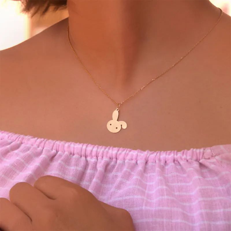 پلاک طلا 18عیار طرح خرگوش بازیگوش پلاک طلا 18عیار طرح خرگوش بازیگوش