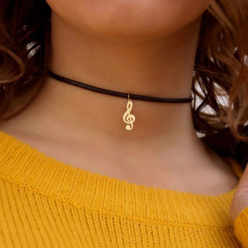 پلاک طلا 18عیار طرح نت موسیقی سل پلاک طلا 18عیار طرح نت موسیقی سل