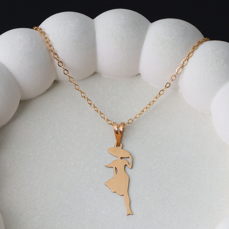 پلاک طلا 18 عیار دختر سندیگو پلاک طلا 18 عیار دختر سندیگو