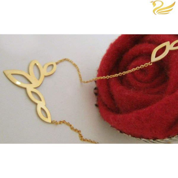 گردنبند طلا 18عیار زنانه طرح گلبرگ گردنبند طلا 18عیار زنانه طرح گلبرگ