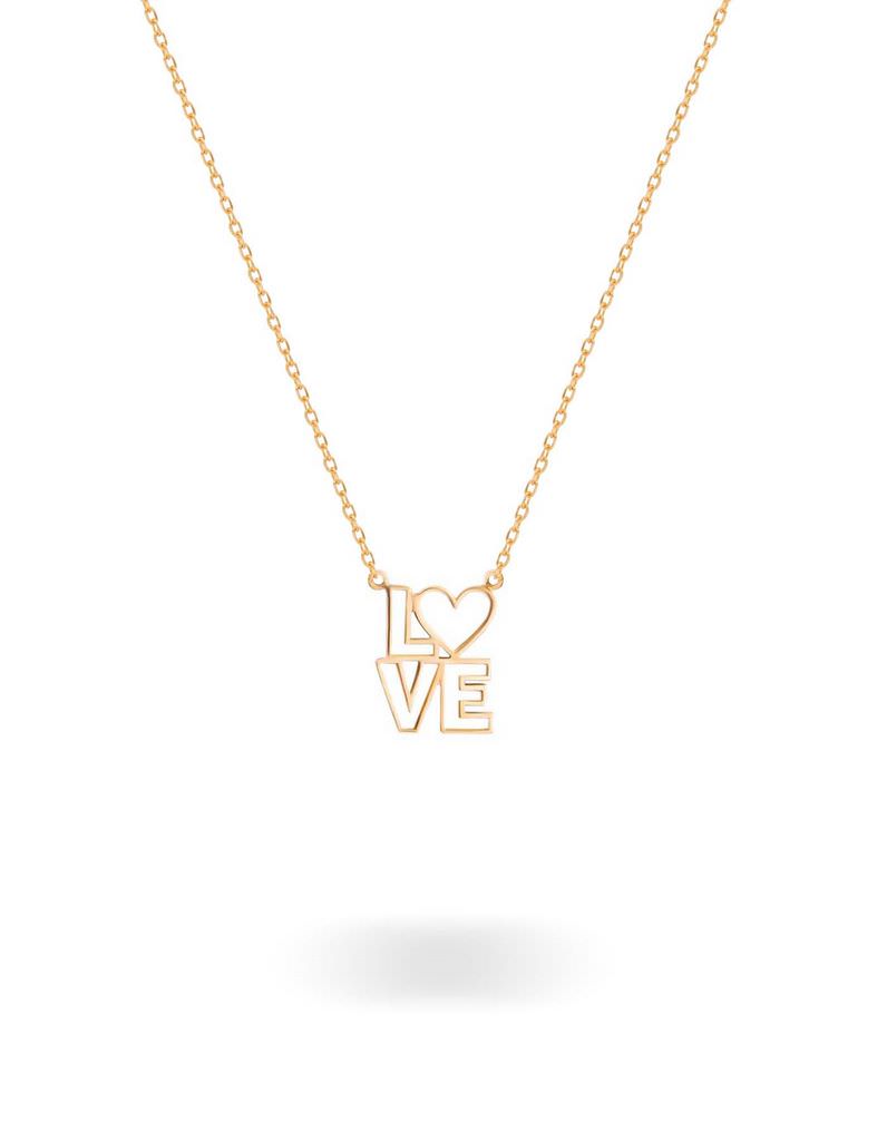 گردنبند طلا 18عیار طرح لاو چهارتایی گردنبند طلا 18عیار طرح لاو چهارتایی