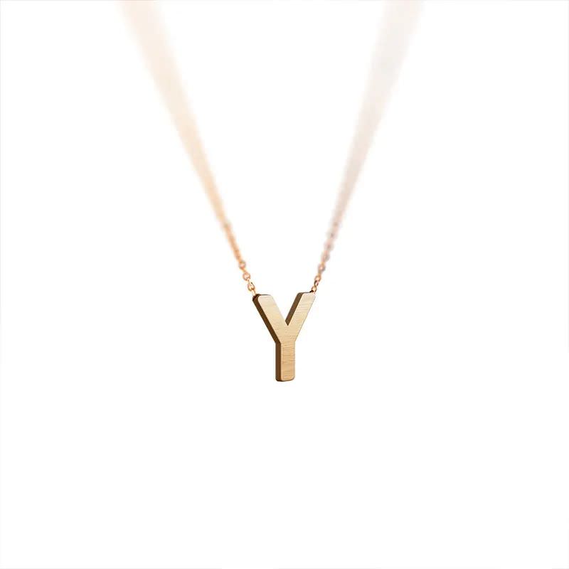 گردنبند طلا 18 عیار طرح حرف Y با فونت ساده گردنبند طلا 18 عیار طرح حرف Y با فونت ساده