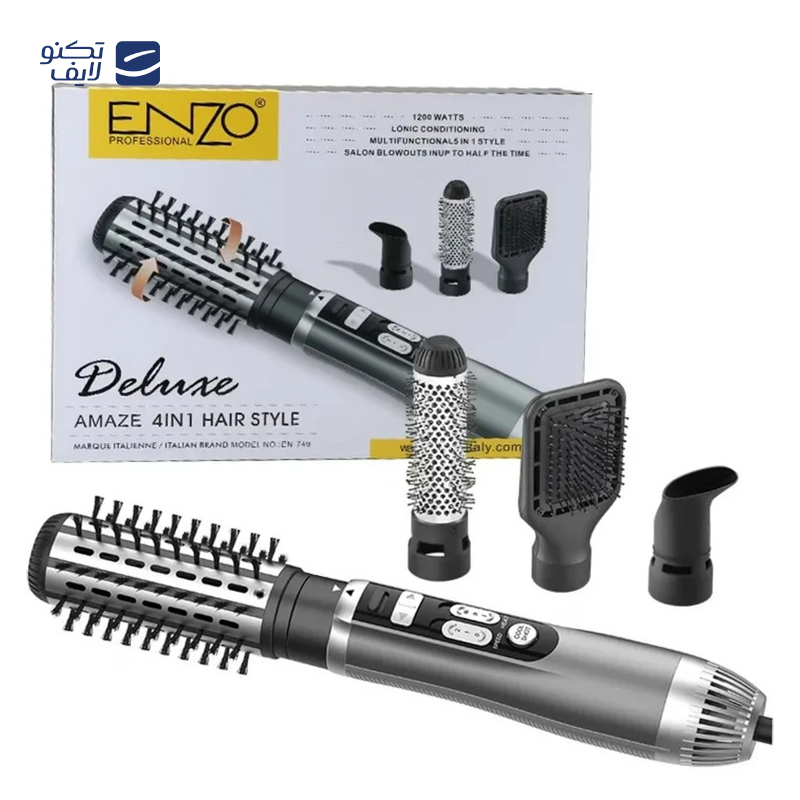 سشوار برس دار چرخشی انزو پروفیشینال مدل 749 سشوار برس دار چرخشی انزو پروفیشینال مدل 749