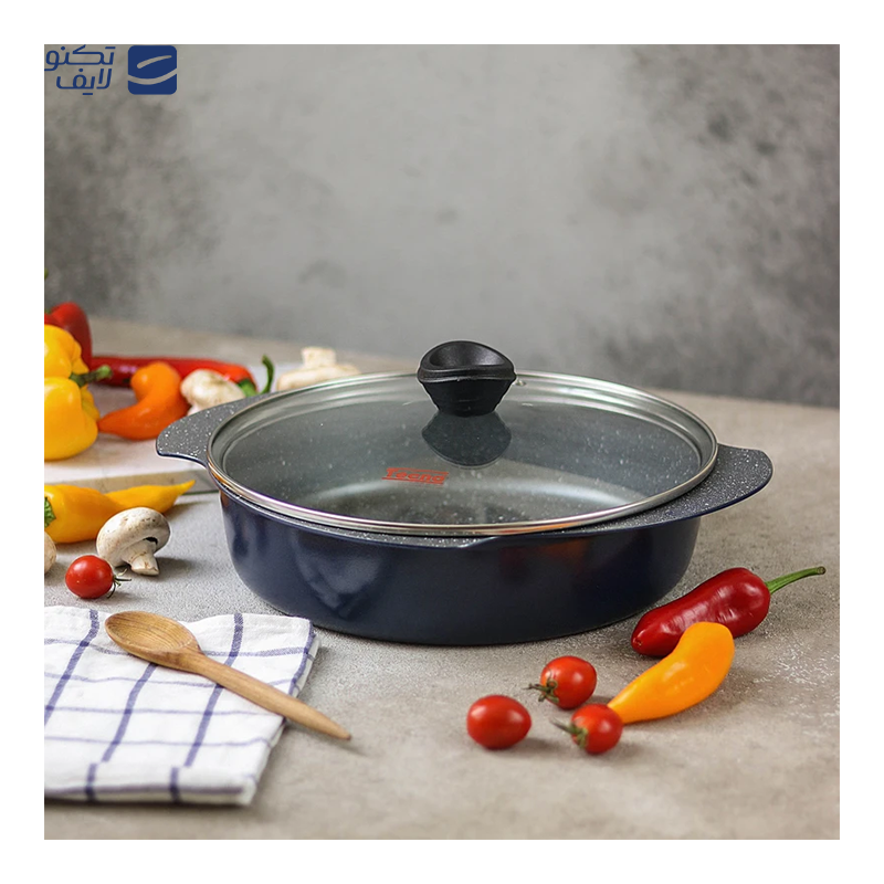 تابه دودسته تکنو مدل پروانه سایز 28