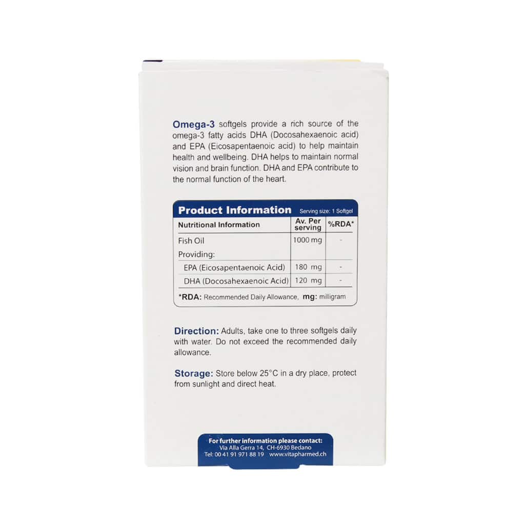 کپسول نرم ژلاتینی امگا 3 ویواتیون 30 عدد کپسول نرم ژلاتینی امگا 3 ویواتیون 30 عدد