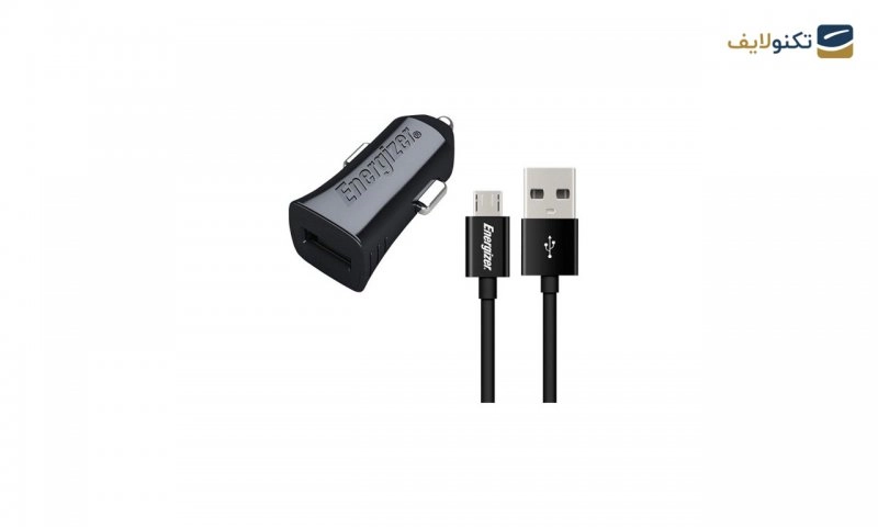 شارژر فندکی انرجایزر مدل DCA1ACMC3 به همراه کابل MicroUSB شارژر فندکی انرجایزر مدل DCA1ACMC3 به همراه کابل MicroUSB