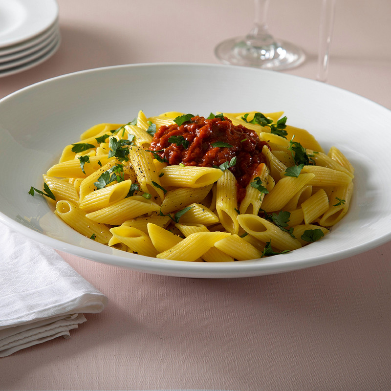 بشقاب زی مدل ظرف پاستا گود 30 سفید درجه یک