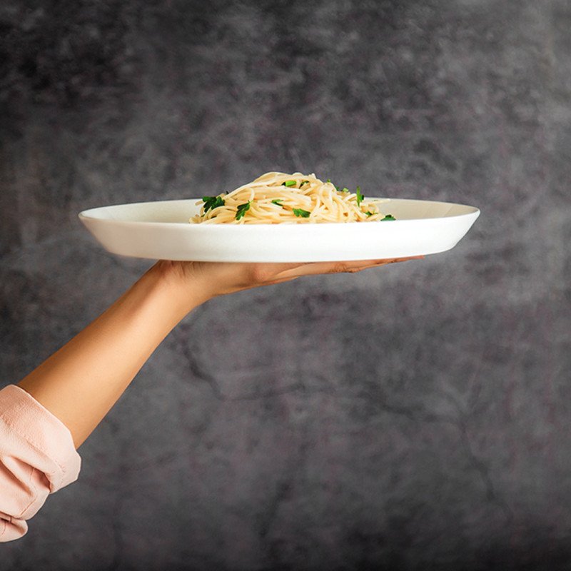 بشقاب غذاخوری زی مدل فرم اس 27 سفید درجه عالی بسته 3 عددی بشقاب غذاخوری زی مدل فرم اس 27 سفید درجه عالی بسته 3 عددی