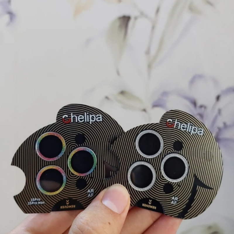 محافظ لنز دوربین شیشه ای اوجی مدل chelipa shine مناسب برای گوشی موبایل اپل iPhone 15 Pro محافظ لنز دوربین شیشه ای اوجی مدل chelipa shine مناسب برای گوشی موبایل اپل iPhone 15 Pro