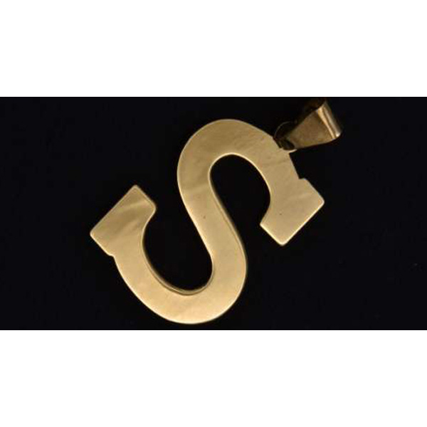 آویز گردنبند طلا 18 عیار شمیم گلد گالری طرح S کد 457A2589 آویز گردنبند طلا 18 عیار شمیم گلد گالری طرح S کد 457A2589