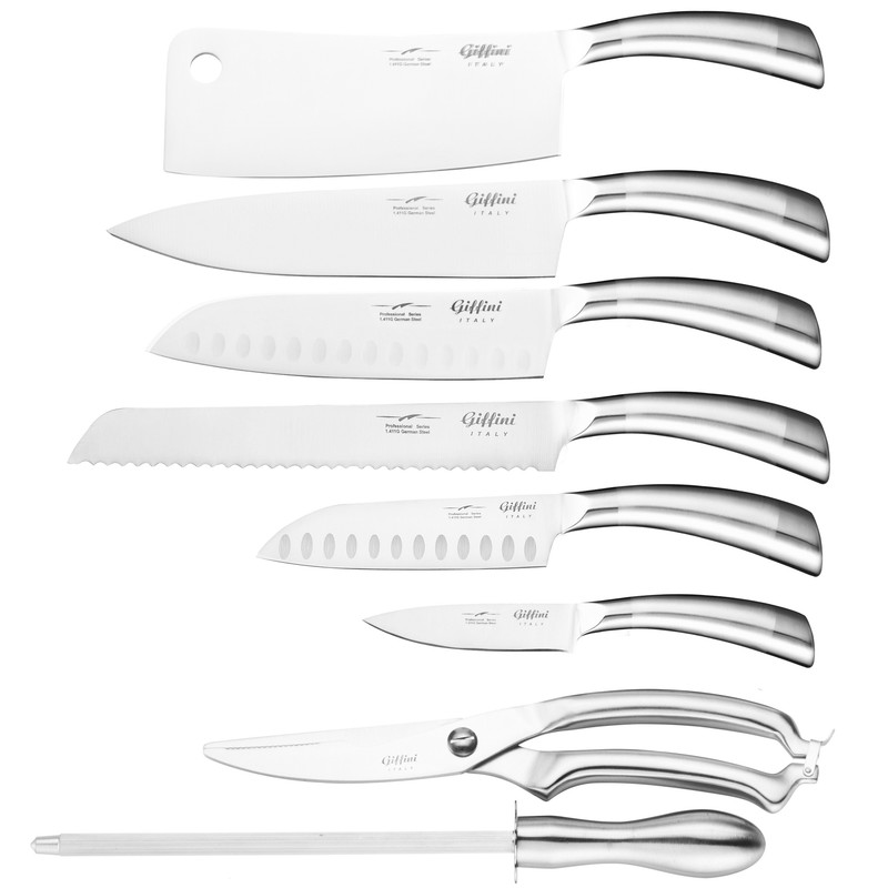 سرویس چاقو آشپزخانه 8 پارچه جی فی نی کد N.G.08