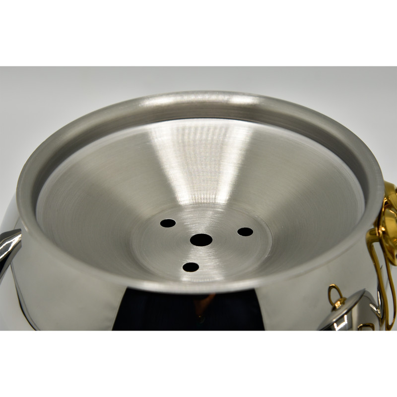 ست کتری و قوری ام جی اس طرح استیل طلایی کد K41014 ست کتری و قوری ام جی اس طرح استیل طلایی کد K41014