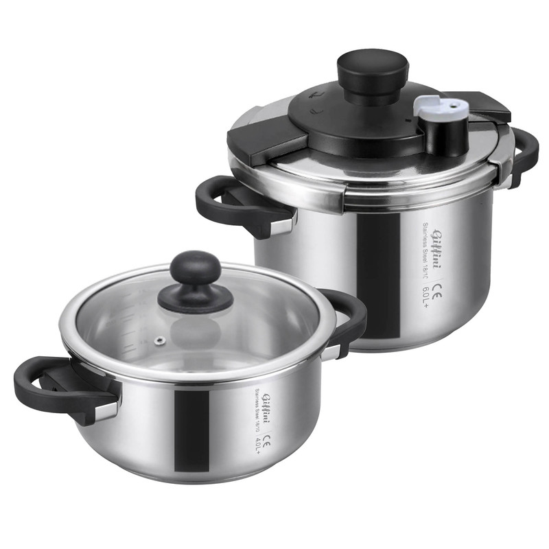 زودپز دوقلو جی فی نی مدل G-03 PLUS گنجایش 6+4 لیتری