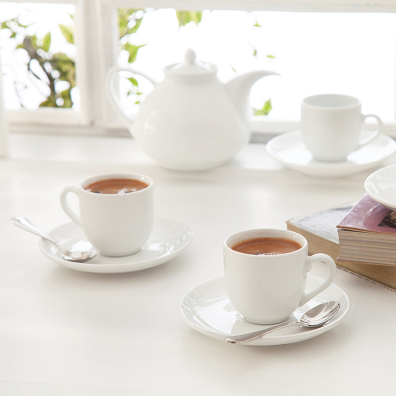 سرویس قهوه خوری 12 پارچه چینی زرین ایران مدل ایتالیا 6 درجه سه