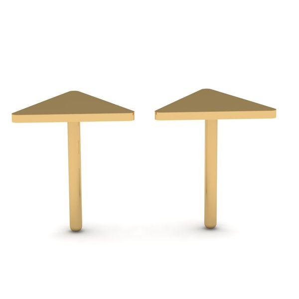 گوشواره طلا 18 عیار زنانه شمیم گلد گالری مدل مثلث گوشواره طلا 18 عیار زنانه شمیم گلد گالری مدل مثلث