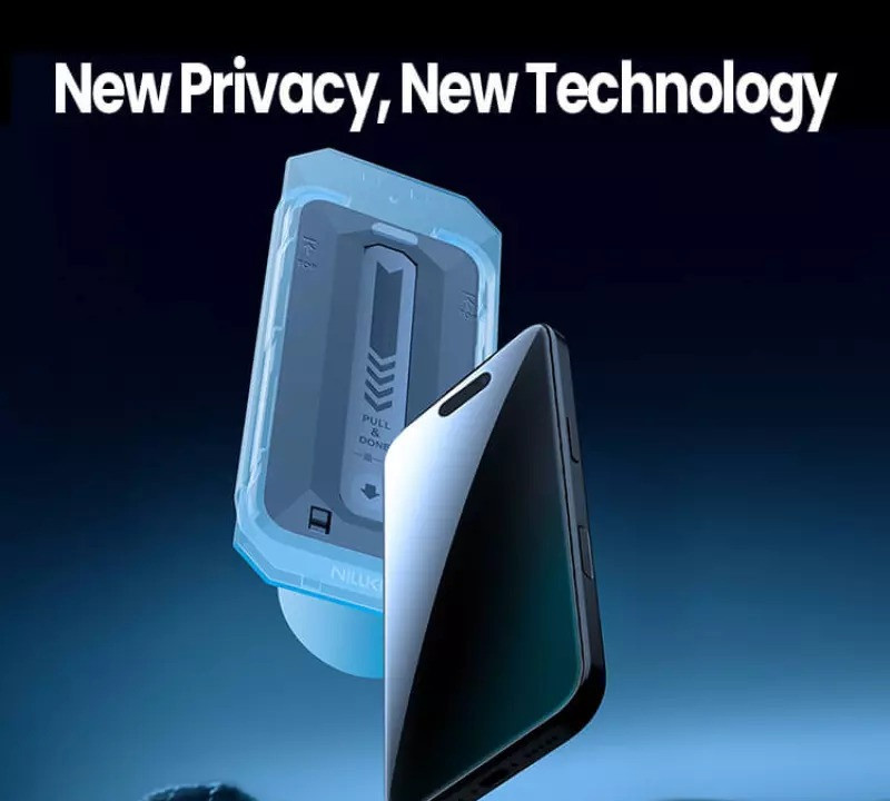 محافظ صفحه نمایش حریم شخصی نیلکین مدل Guardian-Pry مناسب برای گوشی موبایل اپل iPhone 17 Pro Max به همراه کیت محافظ صفحه نمایش حریم شخصی نیلکین مدل Guardian-Pry مناسب برای گوشی موبایل اپل iPhone 17 Pro Max به همراه کیت