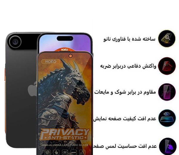 محافظ صفحه نمایش حریم شخصی اپیکوی مدل Knight Privacy مناسب برای گوشی موبایل اپل iPhone 17 Air محافظ صفحه نمایش حریم شخصی اپیکوی مدل Knight Privacy مناسب برای گوشی موبایل اپل iPhone 17 Air