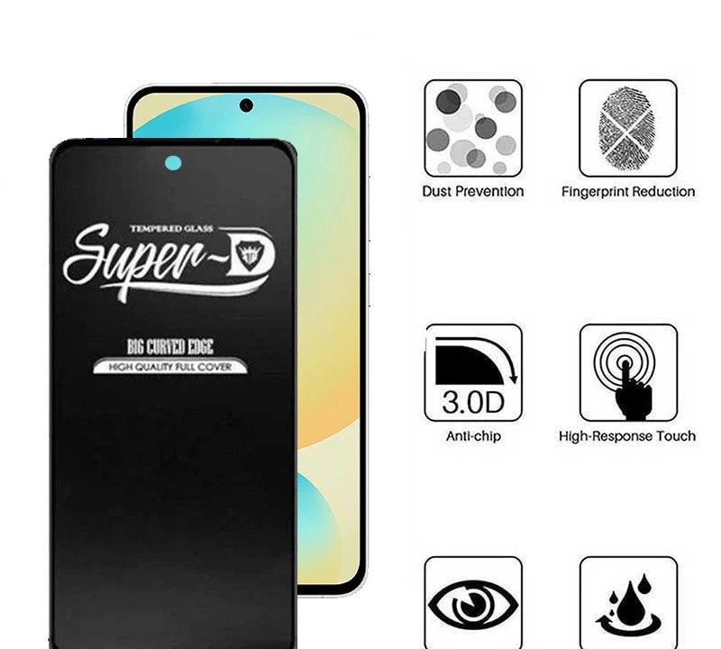 محافظ صفحه نمایش اپیکوی مدل Super 5D مناسب برای گوشی موبایل سامسونگ Galaxy S25 FE/ A55/ A35