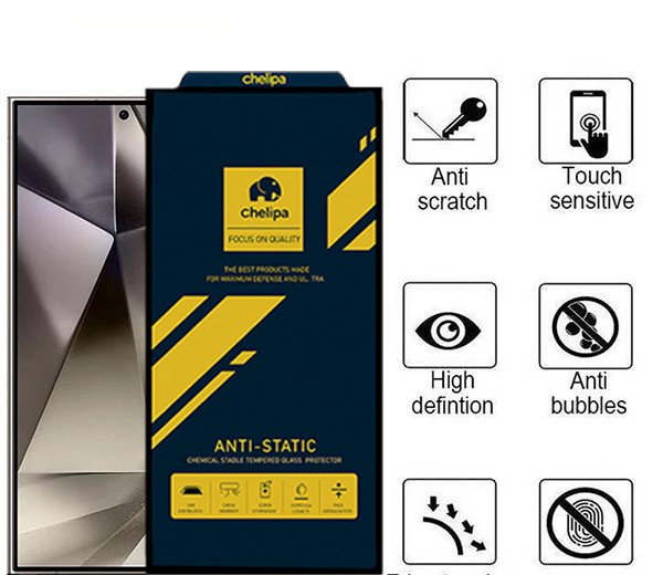 محافظ صفحه نمایش اپیکوی مدل Chelipa Anti-Static مناسب برای گوشی موبایل سامسونگ Galaxy S24 Ultra محافظ صفحه نمایش اپیکوی مدل Chelipa Anti-Static مناسب برای گوشی موبایل سامسونگ Galaxy S24 Ultra
