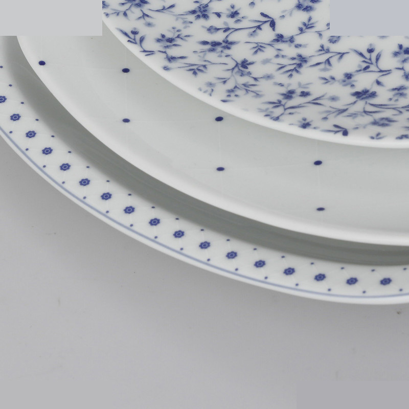 سرویس غذاخوری 27 پارچه چینی زرین ایران مدل کواترو ورنیکا درجه یک