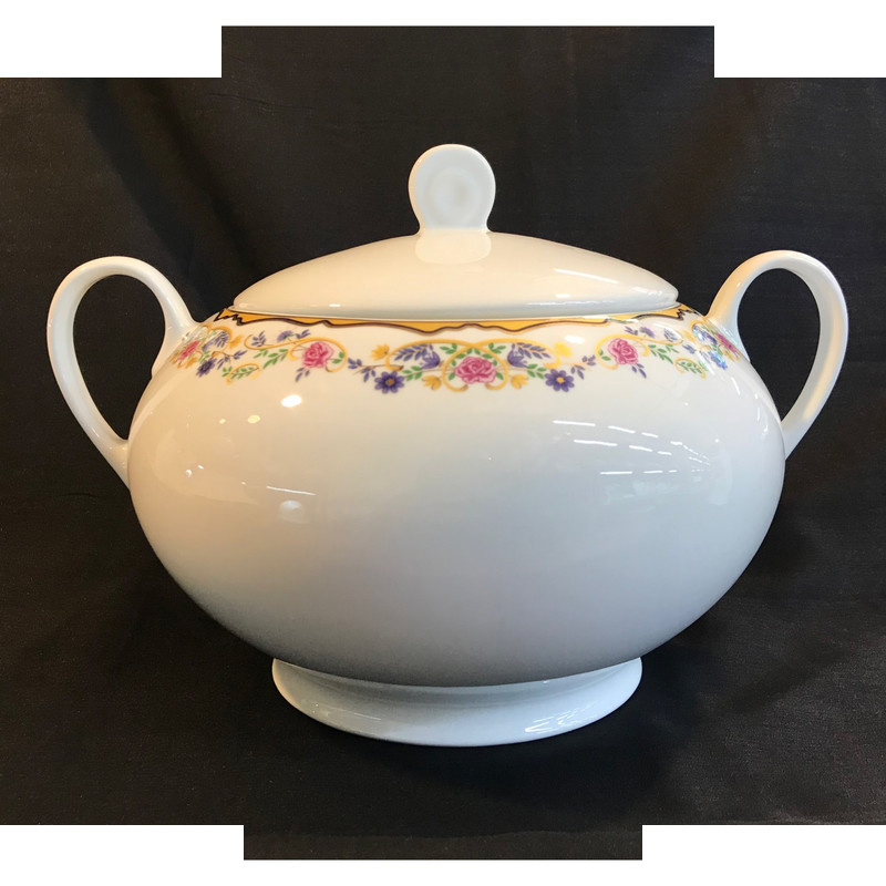 سوپ خوری چینی زرین ایران مدل ایتالیا اف کد 3650 گلستان درجه 3