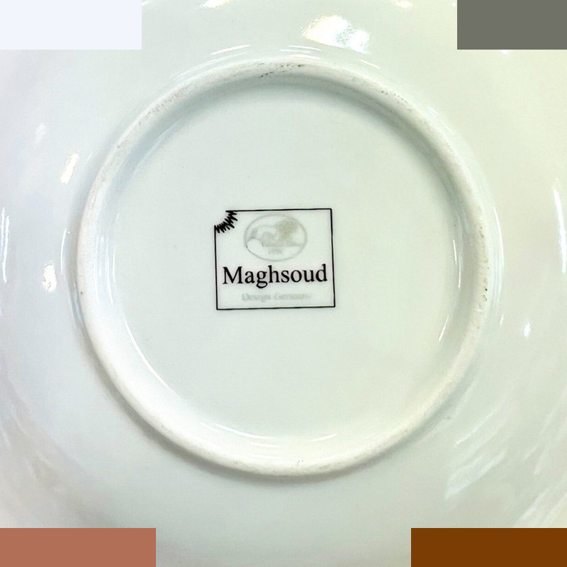 نعلبکی مقصود مدل کلاسیک لب طلا مجموعه شش عددی