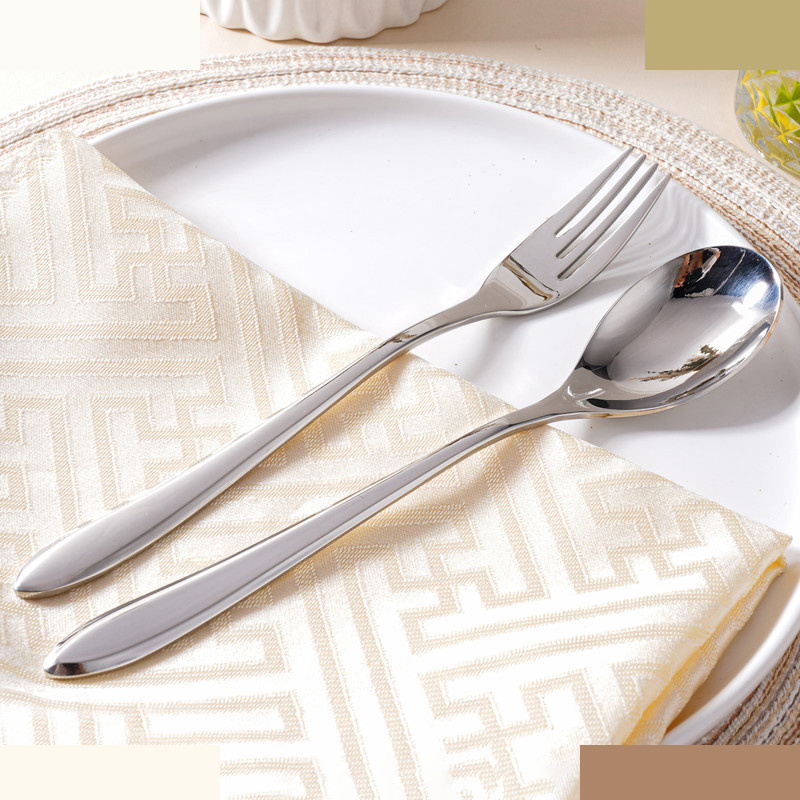 قاشق و چنگال غذاخوری جی فی نی مدل 05 مجموعه 2 عددی قاشق و چنگال غذاخوری جی فی نی مدل 05 مجموعه 2 عددی