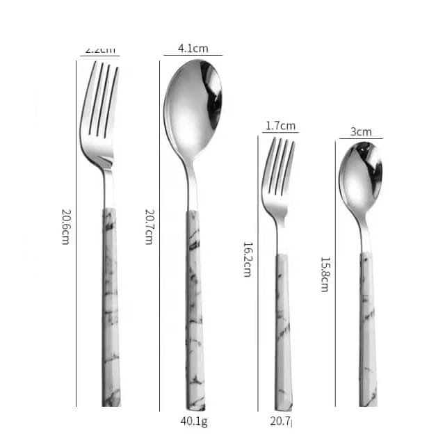 سرویس قاشق و چنگال 33 پارچه جی فی نی مدل 01 سرویس قاشق و چنگال 33 پارچه جی فی نی مدل 01