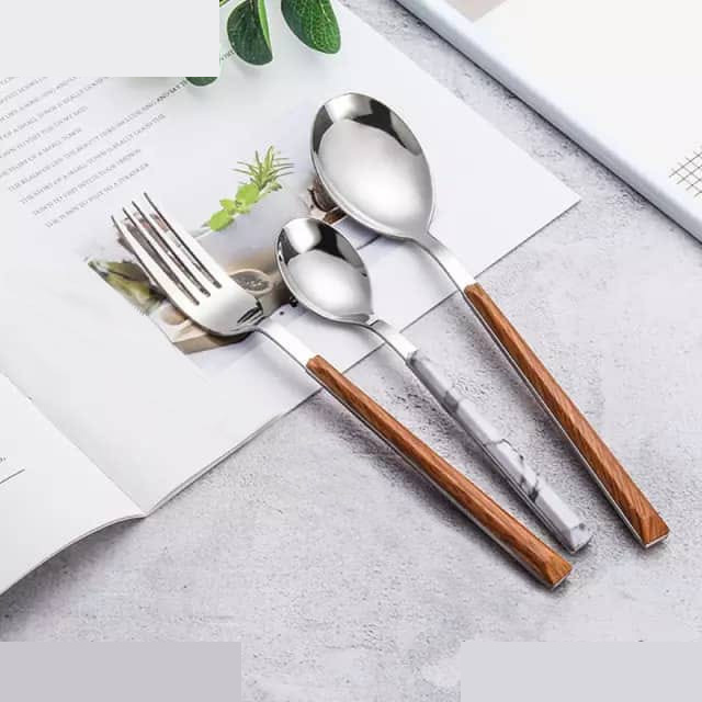 سرویس قاشق و چنگال 33 پارچه جی فی نی مدل 03