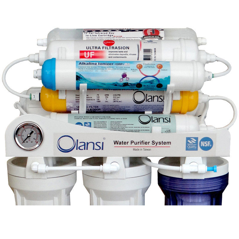 دستگاه تصفیه کننده آب اولانسی مدل REVERSE OSMOSIS - AT8080 به همراه فیلتر مجموعه 3 عددی