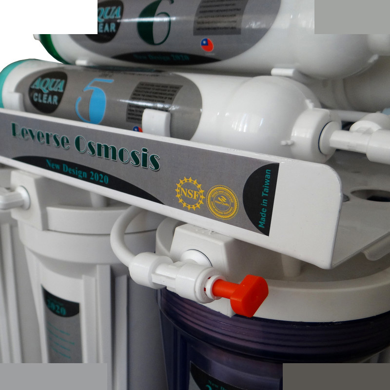 دستگاه تصفیه کننده آب آکوآ کلیر مدل NEW DESIGN2020-AUX10 به همراه فیلتر مدل 01 مجموعه 3 عددی و کیت نشتی گیر