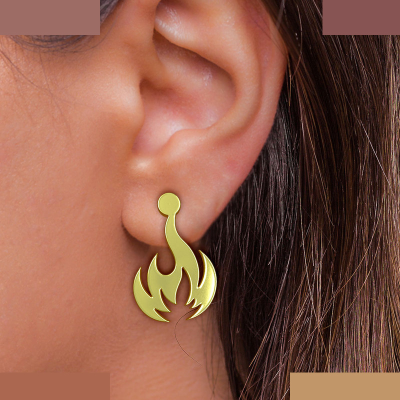 نیم ست طلا 18 عیار زنانه مدوپد مدل آتش کد NA12530 نیم ست طلا 18 عیار زنانه مدوپد مدل آتش کد NA12530