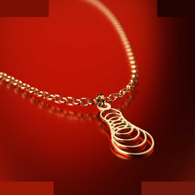 نیم ست طلا 18 عیار زنانه مدوپد مدل حلقه دایره کد NA12750