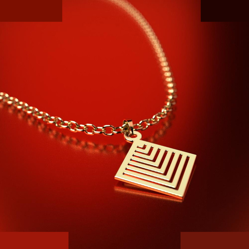 نیم ست طلا 18 عیار زنانه مدوپد مدل لوزی کد NA13037 نیم ست طلا 18 عیار زنانه مدوپد مدل لوزی کد NA13037