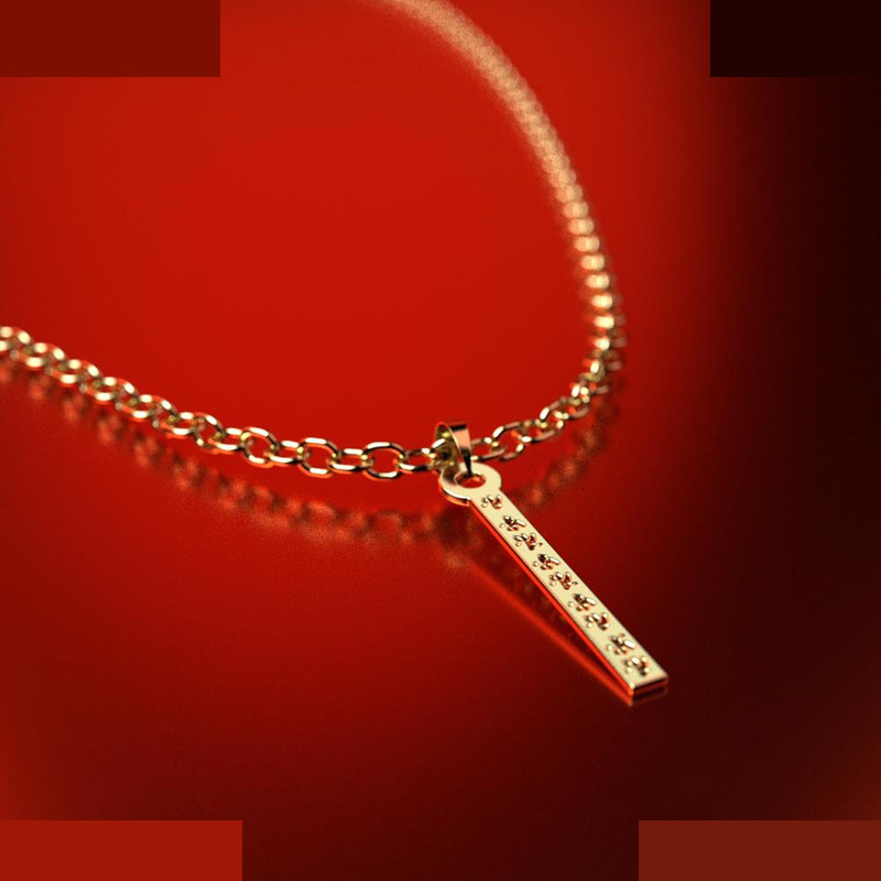 نیم ست طلا 18 عیار زنانه مدوپد مدل مستطیل کد NA13854