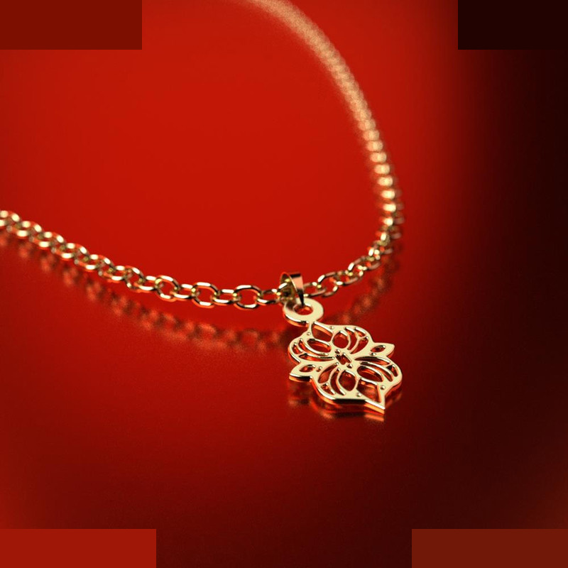 نیم ست طلا 18 عیار زنانه مدوپد مدل هندسی کد NA13892