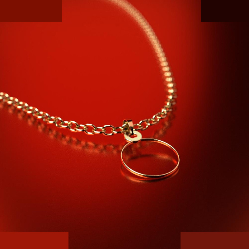 نیم ست طلا 18 عیار زنانه مدوپد مدل دایره کد NA14630