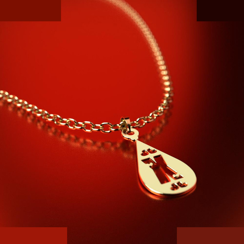 نیم ست طلا 18 عیار زنانه مدوپد مدل X حرف کد NA14738