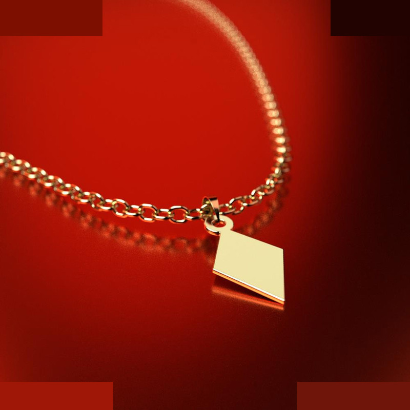 نیم ست طلا 18 عیار زنانه مدوپد مدل لوزی کد NA14869 نیم ست طلا 18 عیار زنانه مدوپد مدل لوزی کد NA14869