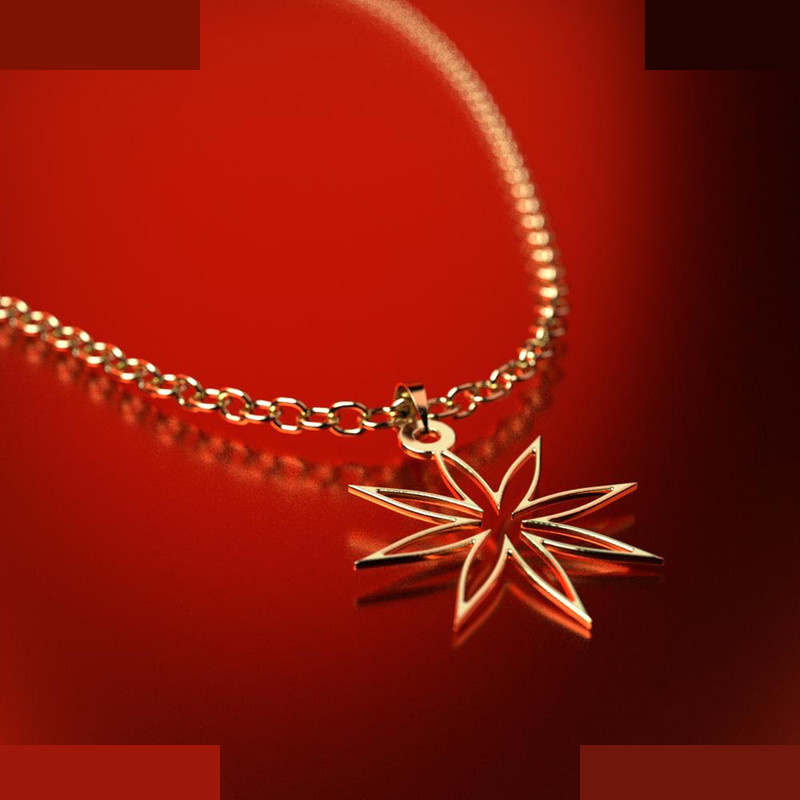 نیم ست طلا 18 عیار زنانه مدوپد مدل ستاره کد NA15555