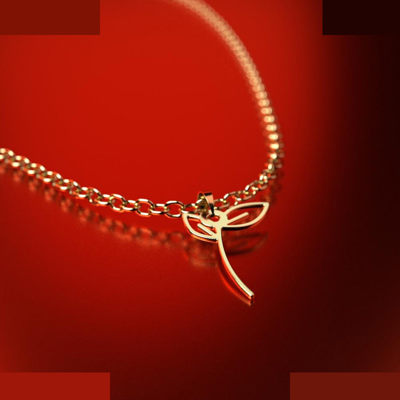 نیم ست طلا 18 عیار زنانه مدوپد مدل برگ کد NA15995