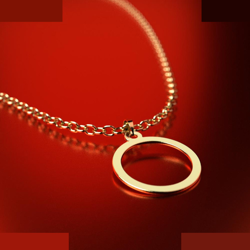 نیم ست طلا 18 عیار زنانه مدوپد مدل دایره کد NA16260