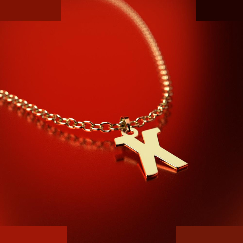 نیم ست طلا 18 عیار زنانه مدوپد مدل حرف X کد NA16663