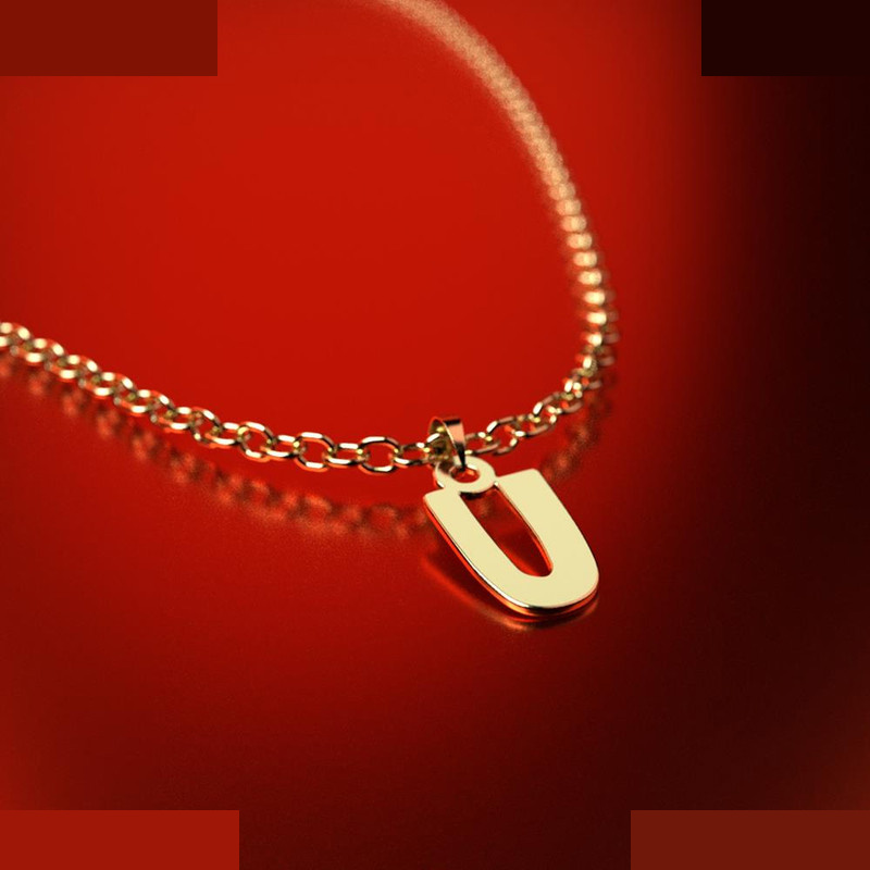 نیم ست طلا 18 عیار زنانه مدوپد مدل حرف U کد NA16619 نیم ست طلا 18 عیار زنانه مدوپد مدل حرف U کد NA16619