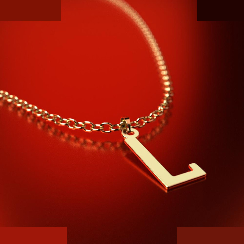 نیم ست طلا 18 عیار زنانه مدوپد مدل حرف L کد NA16744