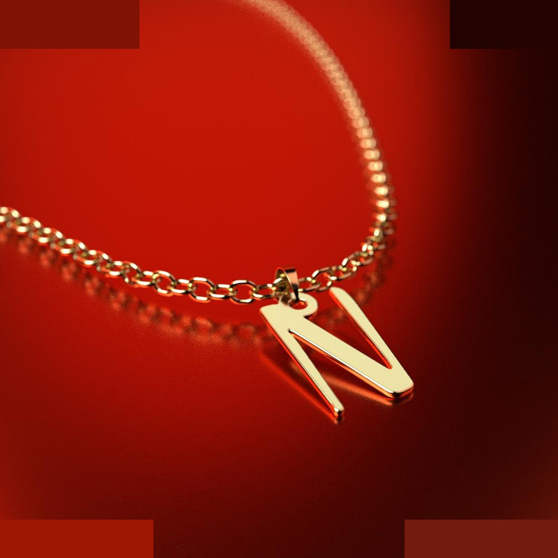 نیم ست طلا 18 عیار زنانه مدوپد مدل حرف N کد NA16822 نیم ست طلا 18 عیار زنانه مدوپد مدل حرف N کد NA16822