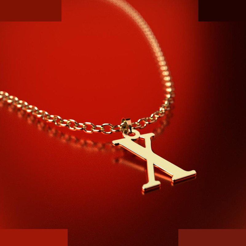 نیم ست طلا 18 عیار زنانه مدوپد مدل حرف X کد NA16962