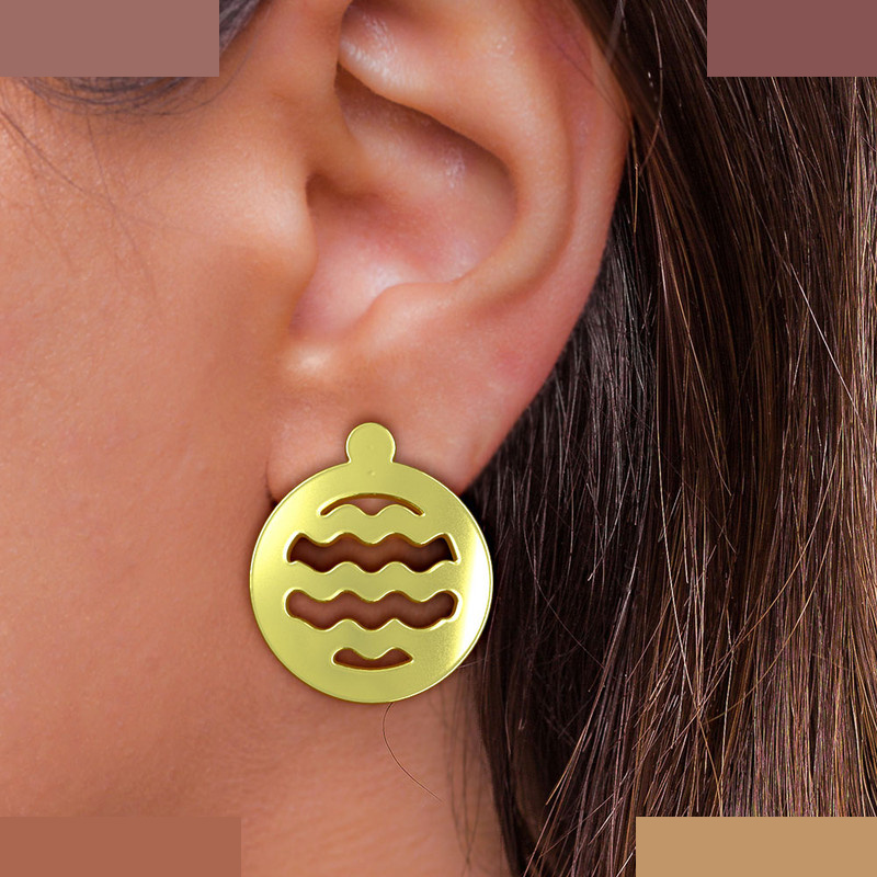 نیم ست طلا 18 عیار زنانه مدوپد مدل دایره کد NA10756 نیم ست طلا 18 عیار زنانه مدوپد مدل دایره کد NA10756