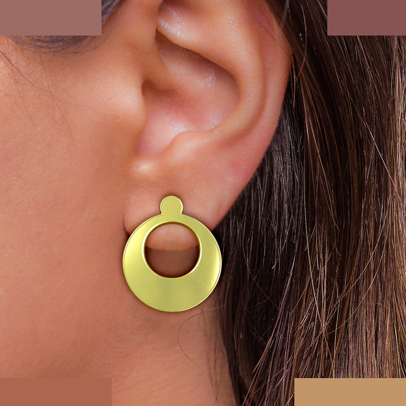 نیم ست طلا 18 عیار زنانه مدوپد مدل دایره کد NA10758 نیم ست طلا 18 عیار زنانه مدوپد مدل دایره کد NA10758